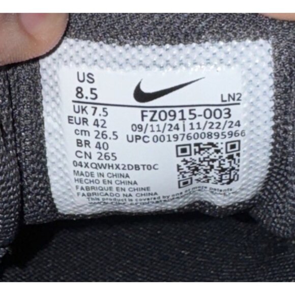 Nike Force Trout 9 Pro MCS Mens Molded Baseball Cleats Size 8.5 Black Gray White - Picture 8 of 8